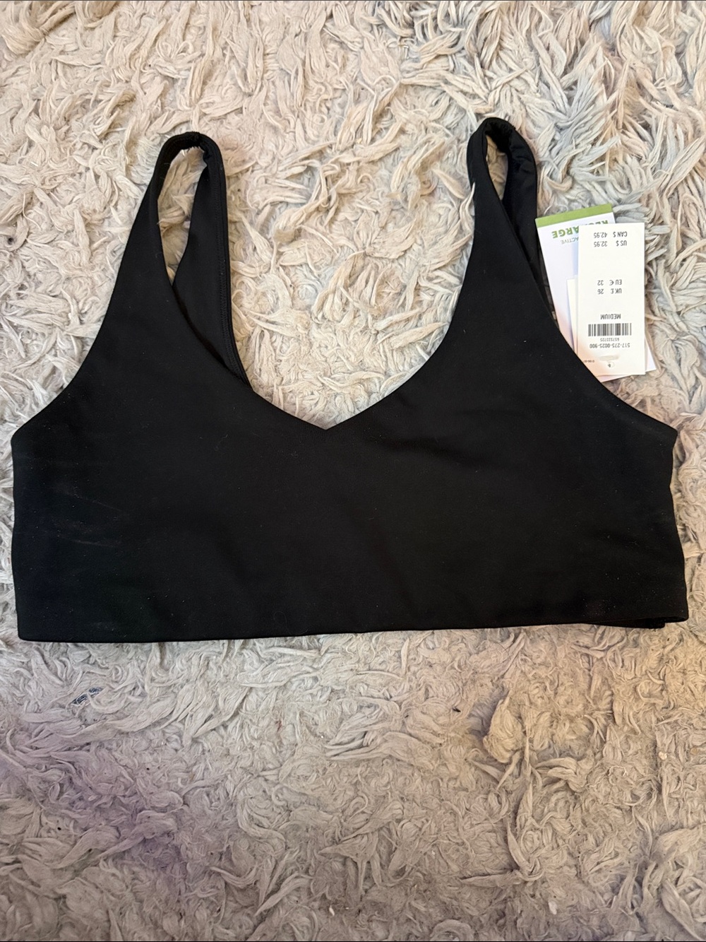 Women's Seamless Black Bralette